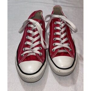 Converse All Star Men‎ 5 Women 7 Red Low Rise Gym Shoes Kicks Sneakers
